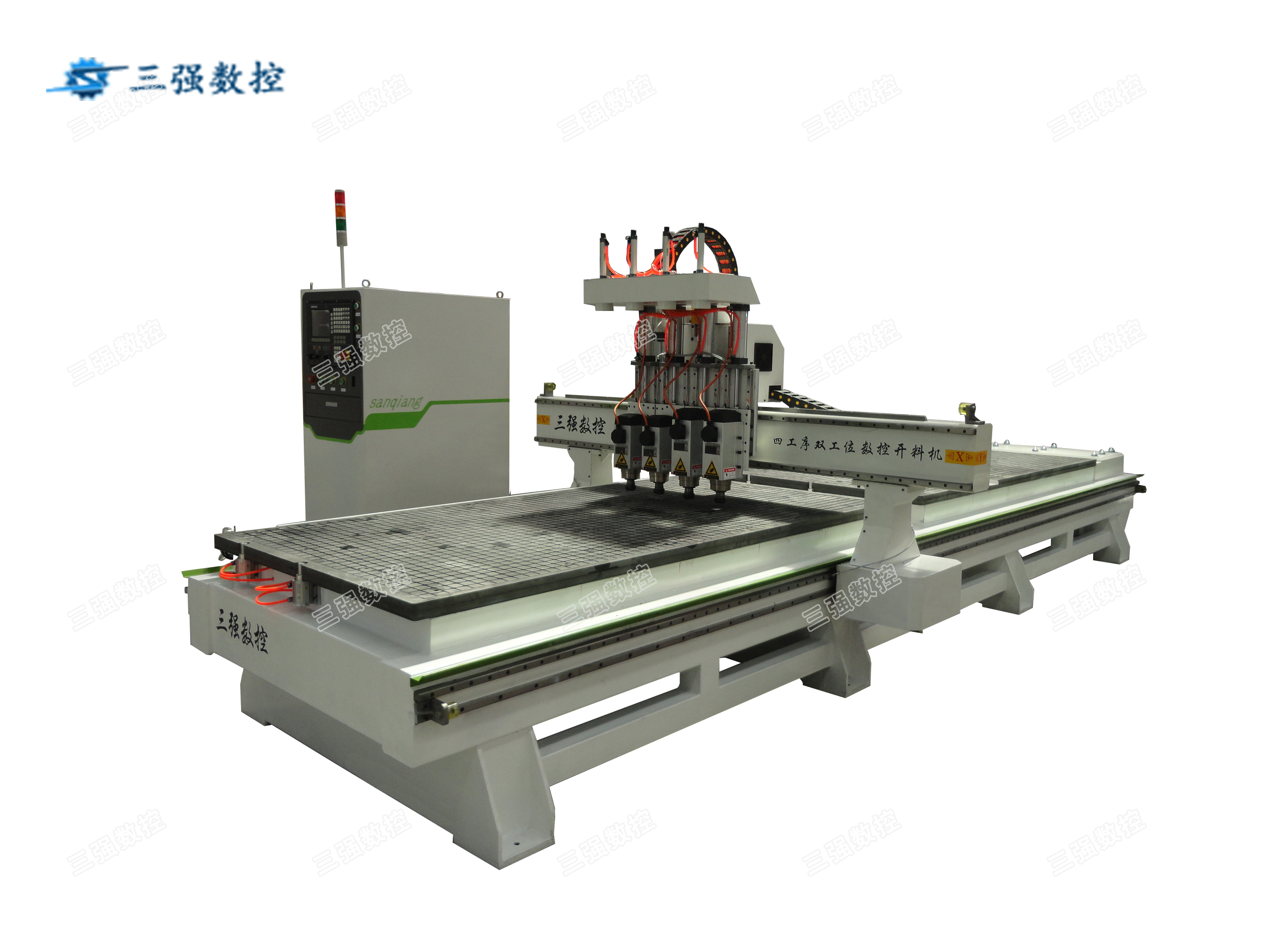 三強四工序雙工位數控開料機